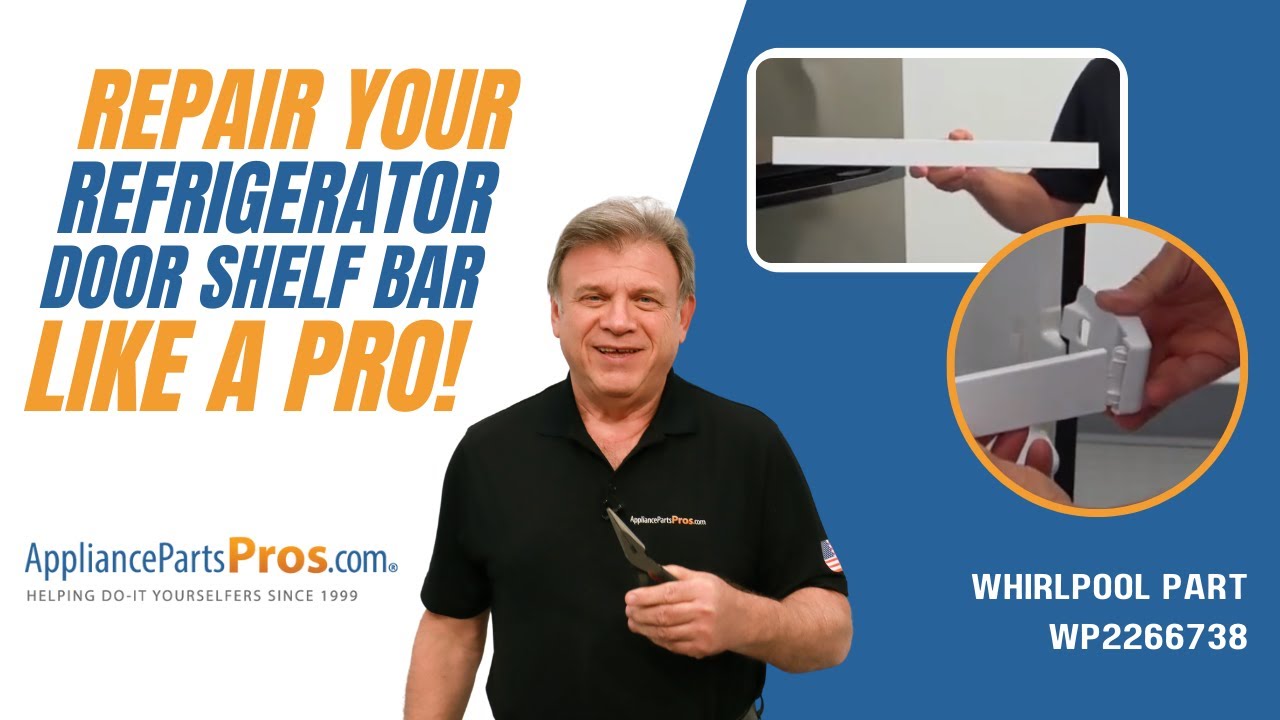 How To Replace Whirlpool/KitchenAid/Maytag Refrigerator Door Shelf Bar