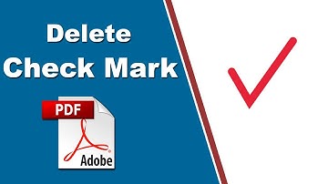 How to Delete a Checkmark from a PDF Fill and Sign with Adobe Acrobat Pro 2020