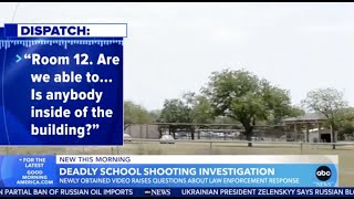 Video appears to show Texas 911 dispatchers relaying info from kids in Robb Elementary classroom