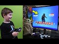 TRUMAnn Giving His 7 Year Old Kid NEW MARVEL ROYALTY & WARRIORS Pack! Fortnite Black Panther Bundle!