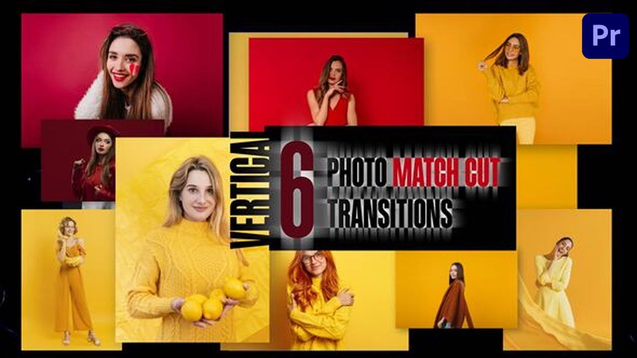 Vertical Photo Match Cut Transitions MOGRT (Premiere Pro Template)