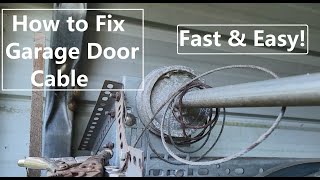 How to Fix a Garage Door Cable That Is Off the Pulley - Fast And Easy To Do! by JRMSweeps 2,000 views 9 months ago 2 minutes