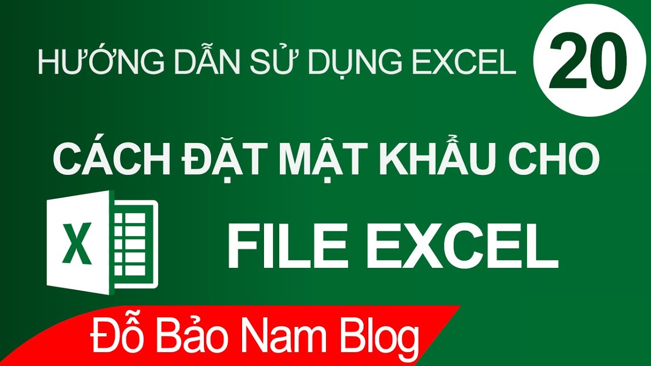 Cách đặt mật khẩu cho file Excel, cài password cho file Excel