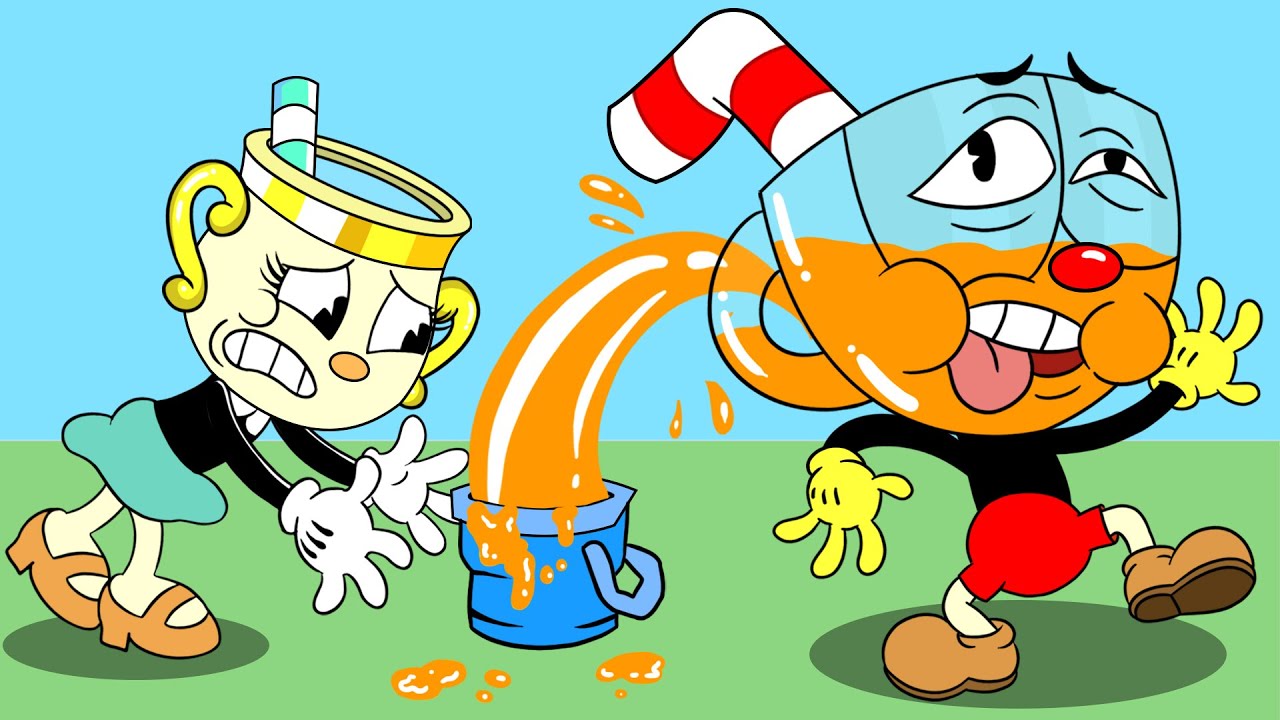 OMG, CUPHEAD Got Drunk On Orange Juice Cuphead DLC Animation The
