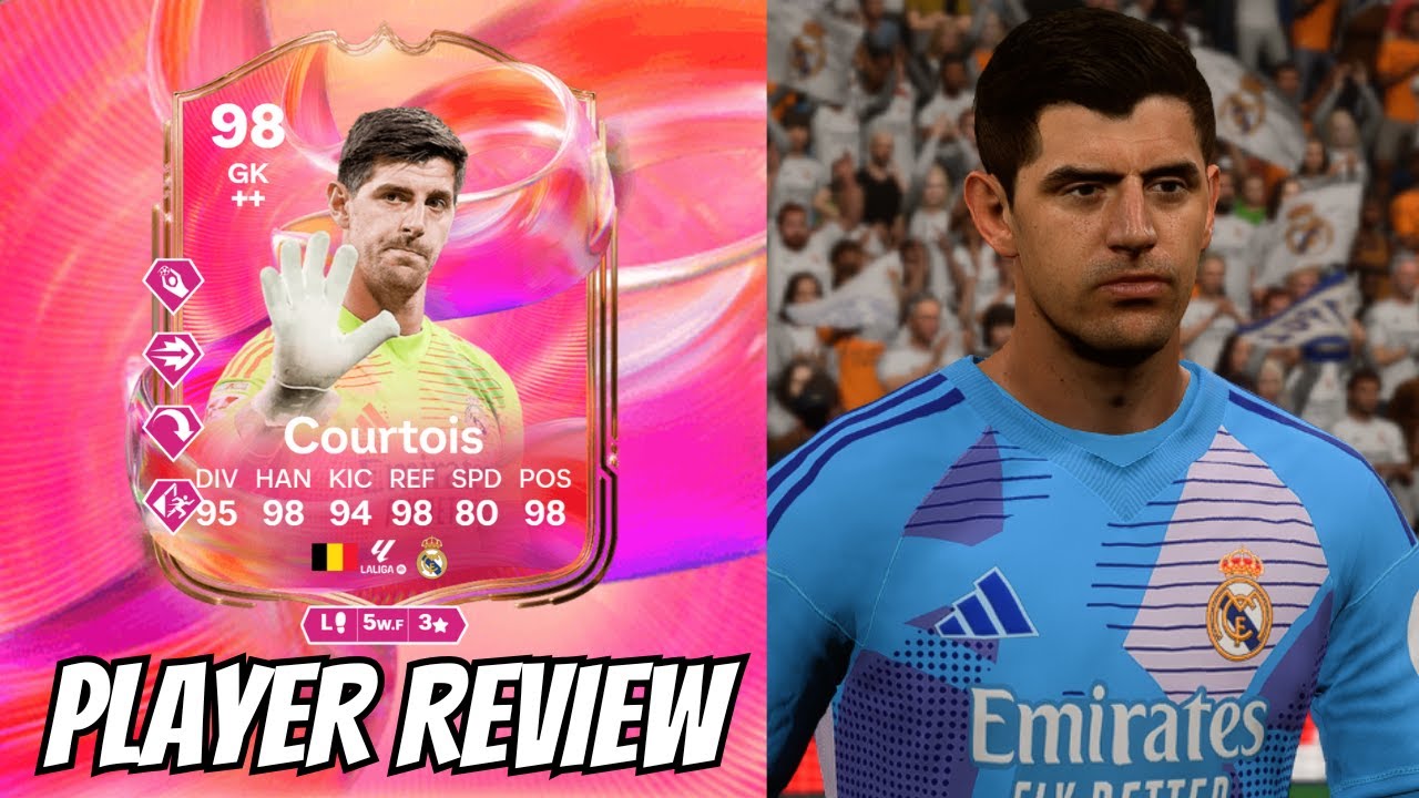 INSANE SAVE!🤩 98 FUTTIES Courtois PLAYER REVIEW - EA FC 25