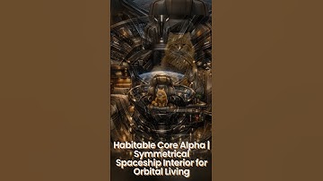 Habitable Core Alpha | Symmetrical Spaceship Interior for Orbital Living — AI Generated Content