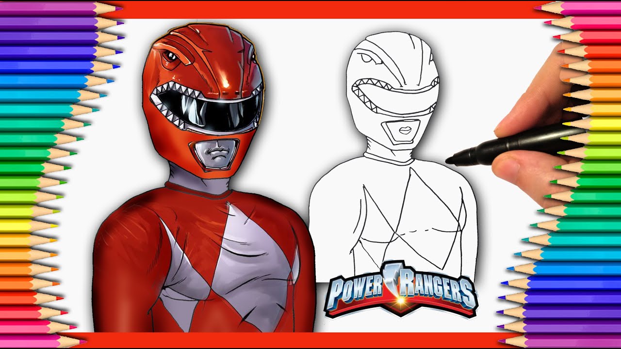 Jogo Colorir Power Ranger Vemelho No Jogos 360 Pampekids - Red Power Ranger  Dino Char…