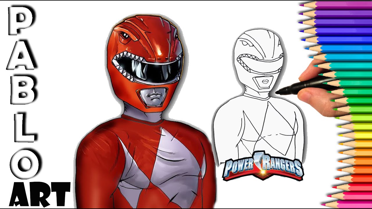 Jogo Colorir Power Ranger Vemelho No Jogos 360 Pampekids - Red Power Ranger  Dino Char…