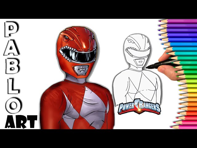 HOW TO DRAW RED RANGER FROM POWER RANGERS SAMURAI  YouTube