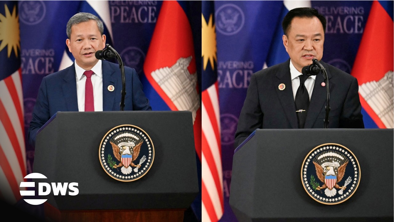 ИСТОРИЧЕСКАЯ РЕЧЬ: Лидеры Камбоджи и Таиланда благодарят Трампа на церемонии подписания соглашени...