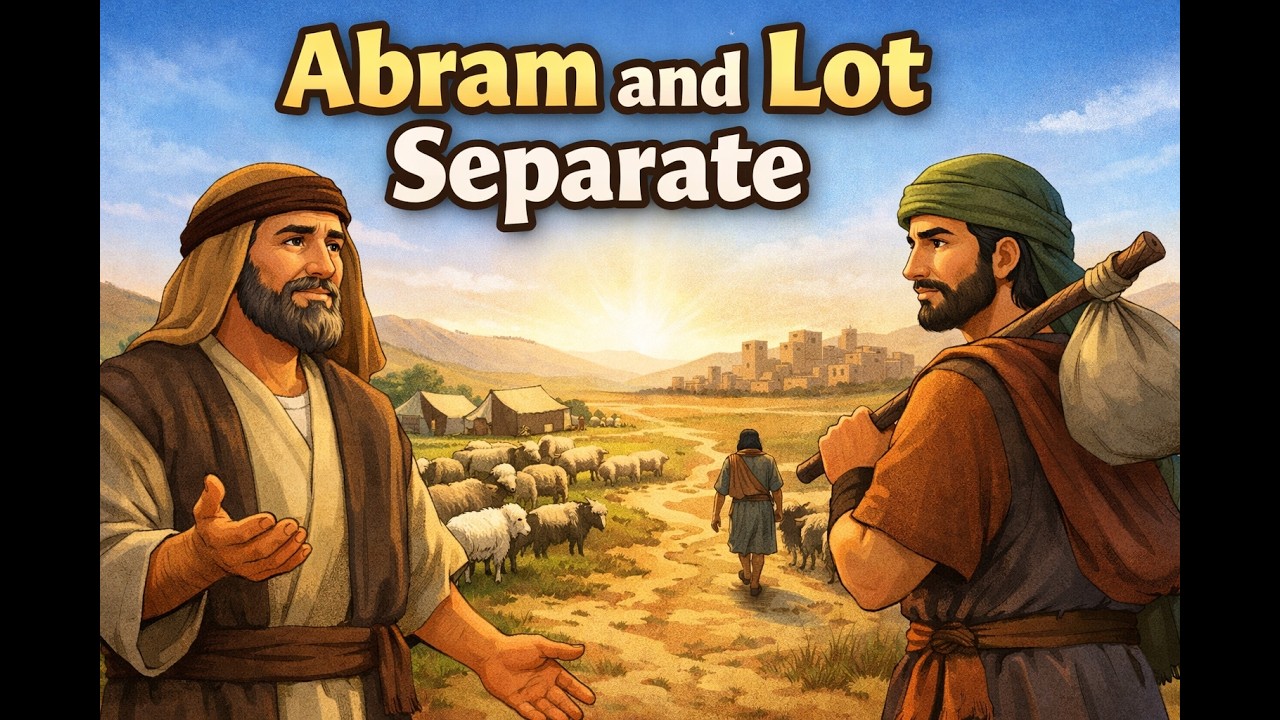 Abram and Lot Separate | Genesis 13 | Bible Story for Kids