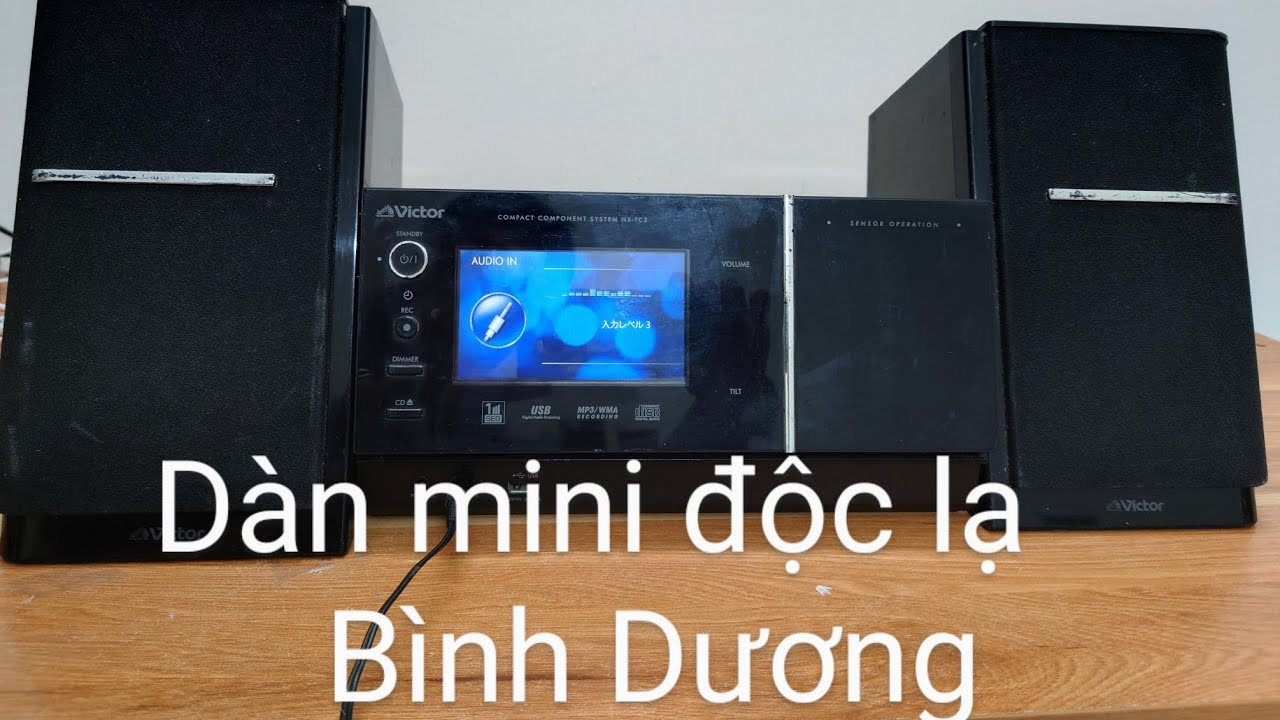 Dàn mini Victor NX TC3 độc lạ, có usb, phím cảm ứng | TP