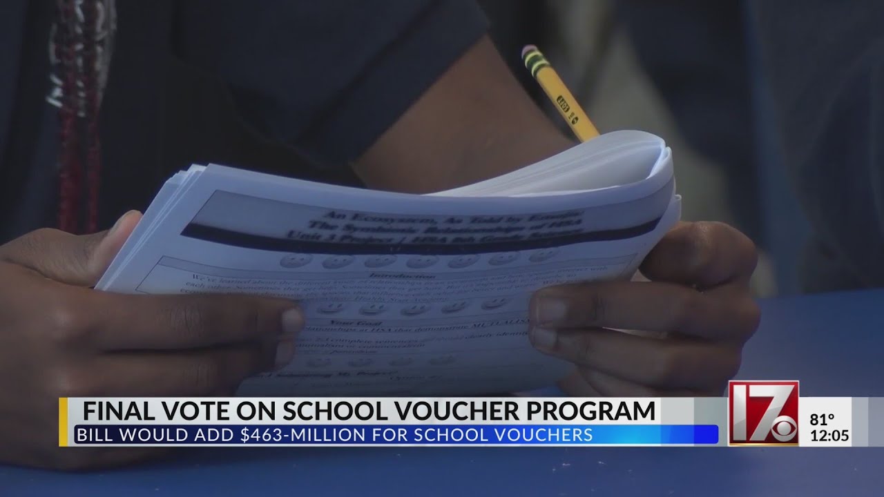 Final vote on school voucher program in NC YouTube