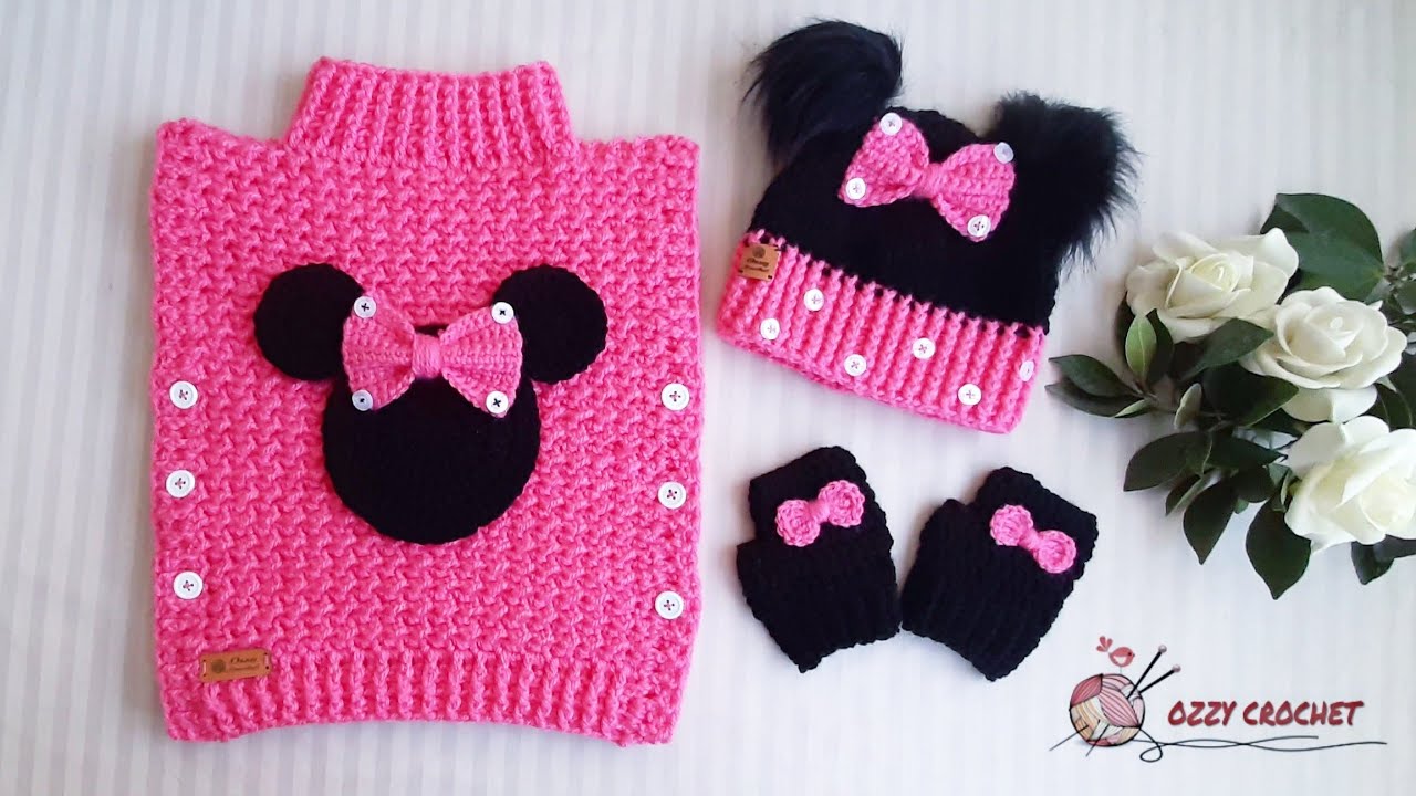 كروشيه بونشو اطفال  بأي مقاس