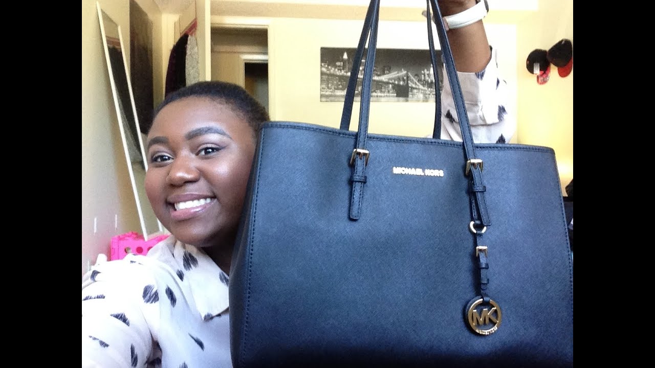 Michael Kors Unboxing! Jet Set Travel Medium Saffiano Leather Tote 