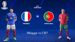 🇵🇹 Portugal vs France 🇫🇷 - UEFA EURO 2024 - [ Ft. CR7 vs Mbappé ]