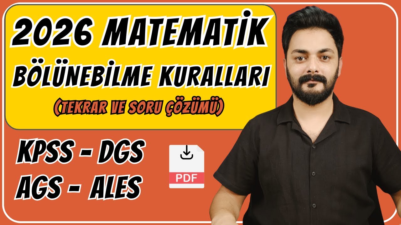 BÖLÜNEBİLME KURALLARI TEKRAR VE SORU ÇÖZÜMÜ 2026 KPSS DGS AGS ALES