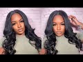 NEW! V-PART WIG INSTALL WITH LEAVE OUT + CURLING TUTORIAL FT. UNICE HAIR