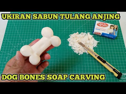 UKIRAN SABUN | Cara Membuat Tulang Anjing Dari Sabun | Sangat Mudah | Kerajinan Tangan