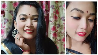 short video//saree makeup look//youtubeshort//Tulika Das