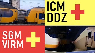 ICMm+DDZ / VIRM+SGMm on the same track @Den Haag Centraal