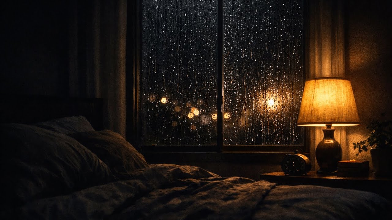 Heavy Rain for Sleep 3 Hours • Black Screen • No Music