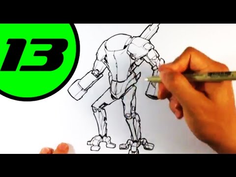 How to Draw a Robot: 2 Different Easy Ways