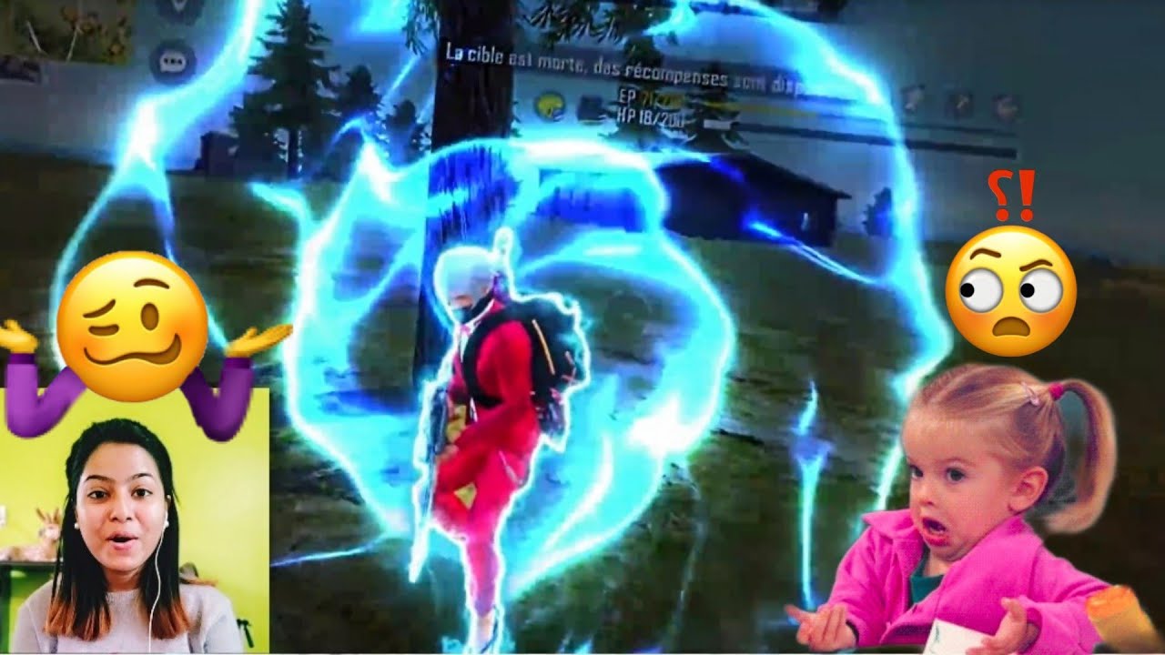 S-GIRL REACTION DBL N 😱🔥 || Garena Free Fire || @DBL N #freefire #DBLN #garena
