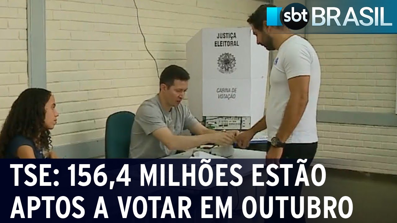 Brasil tem recorde de 156,4 milhões de pessoas aptas a votar em outubro | SBT Brasil (15/07/22)