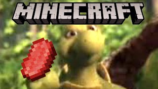 Verne eats a stick with Minecraft sound effects + huge crunch