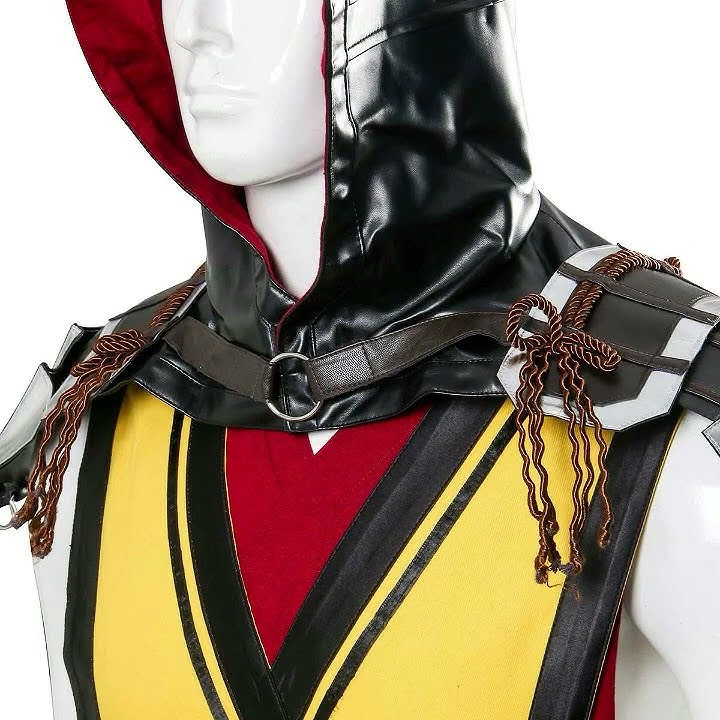 Mortal Kombat 11 Scorpion Hanzo Hasashi Cosplay Costume-Hallowcos