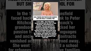 HOLLYWOOD DESTROYED HER CAREER BUT SHE BUILT A SCHOOL FOR.Jayne Mansfield #story #celebrity