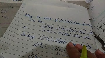 Fourier Integral Theorem, Laplace transform of derivatives, Laplace transform of derivative of order