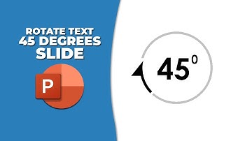 How to rotate text 45 degrees in PowerPoint slide