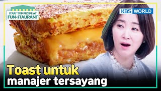 [IND/ENG] Takut manajer kelaparan, Yoosun siapkan bekal toast! | Fun-Staurant | KBS WORLD TV 240311