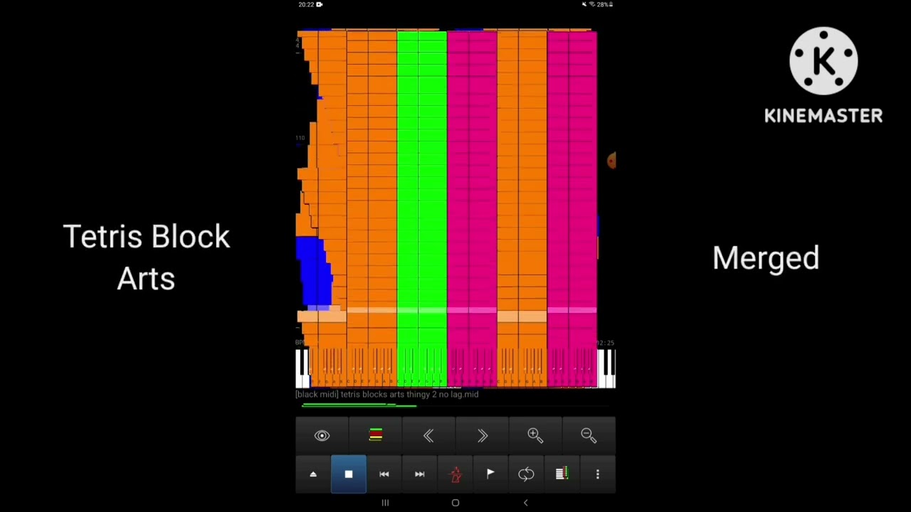 Tetris Block Arts Merged