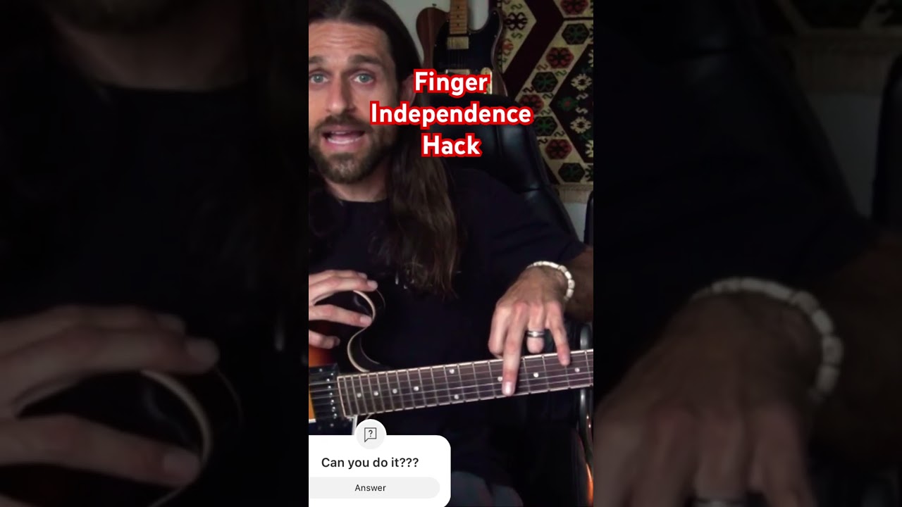 The ULTIMATE Finger Independence Exercise on Guitar - #shorts