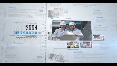 History Clean Motion Opener | After Effects Template | Video Displays