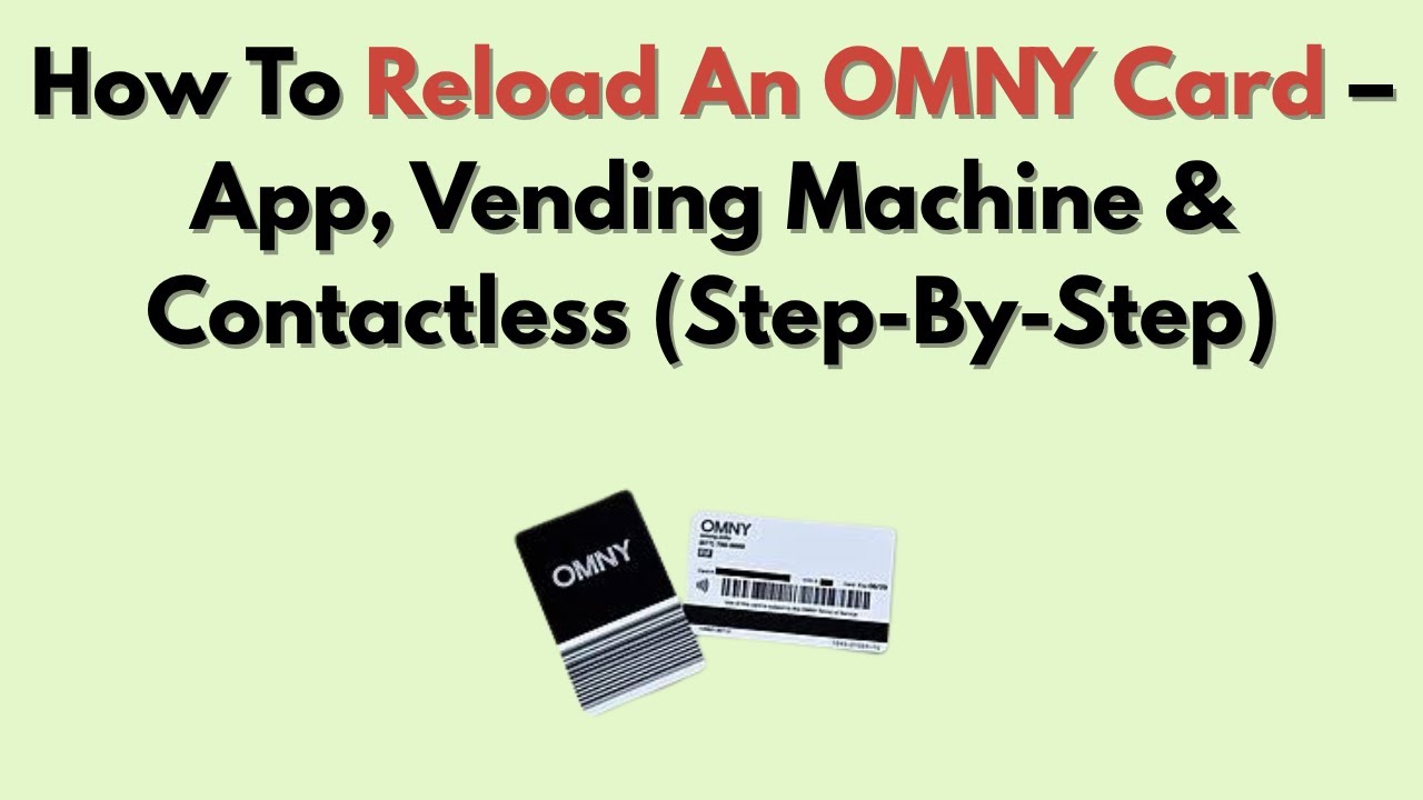Как пополнить карту OMNY — через приложение, торговый автомат и бесконтактно (пошаговое руководство)