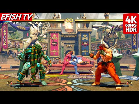 Necalli vs Dan (Hardest AI) - Street Fighter V | PS5 4K 60FPS