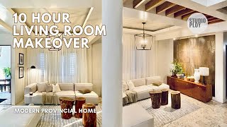 10 Hour Living Room Makeover | Boutique Hotel Lobby Inspired | Modern Provincial Home | Studio Ploy