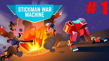 Stickman War Machine Walkthrough Part 1 (by Wooden Sword Games) / Android Gameplay HD