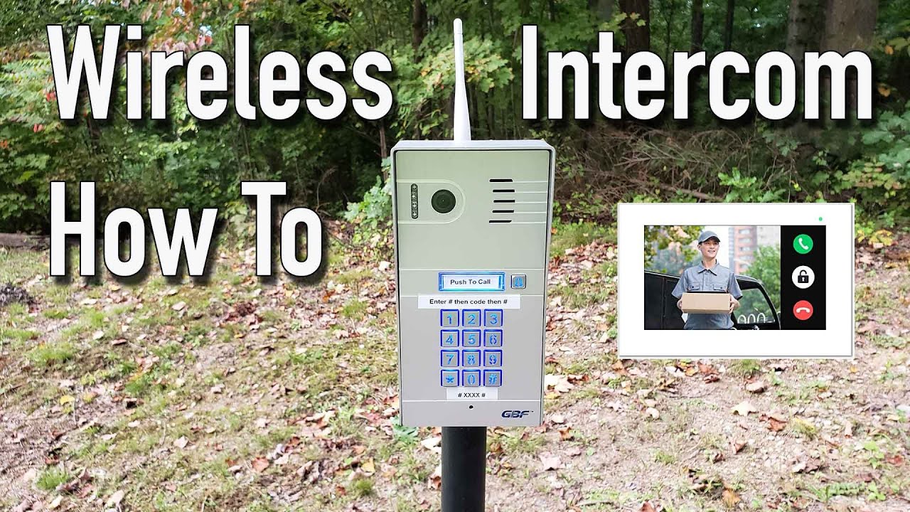 GBF Wireless Video Gate Intercom With Keypad - Review and Installation