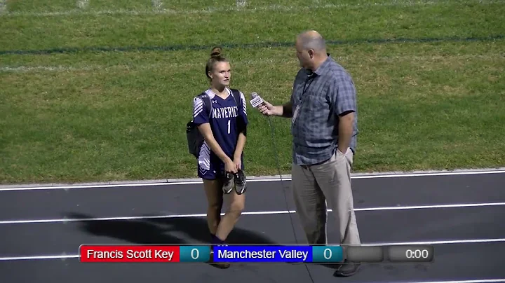 CMSportsNet's Pat Stoetzer interviews Casey Meredith after Manchester Valley's 5-0 over FSK.