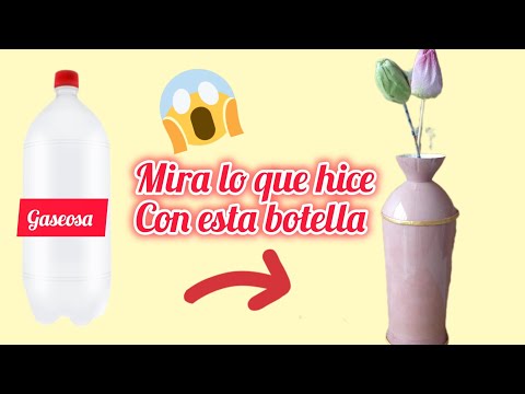 !!! Mira lo que hice con esta botella plastica¡¡¡ RECICLA y DECORA 🏺🏺🏺