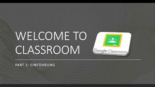 Google Classroom Kursleiter Tutorial (Deutsch): Part 1 Einführung screenshot 5