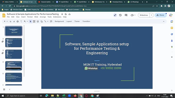 PT-July17- Software required for PT, Performance Test types-Load test, Soak/Endurance, Stress test