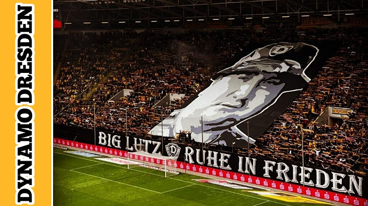 ⚽ DYNAMO DRESDEN FANS R.I.P Big Lutz Choreo der KBlock gedenkt | Dynamo Dresden VS Ingolstadt (1-1)