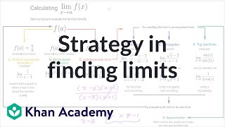 Strategy in finding limits | Limits and continuity | AP Calculus AB | Khan Academy screenshot 4