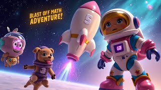 BLAST OFF MATH ROCKET! 🚀 Counting Superheroes in Space | KidZone TV